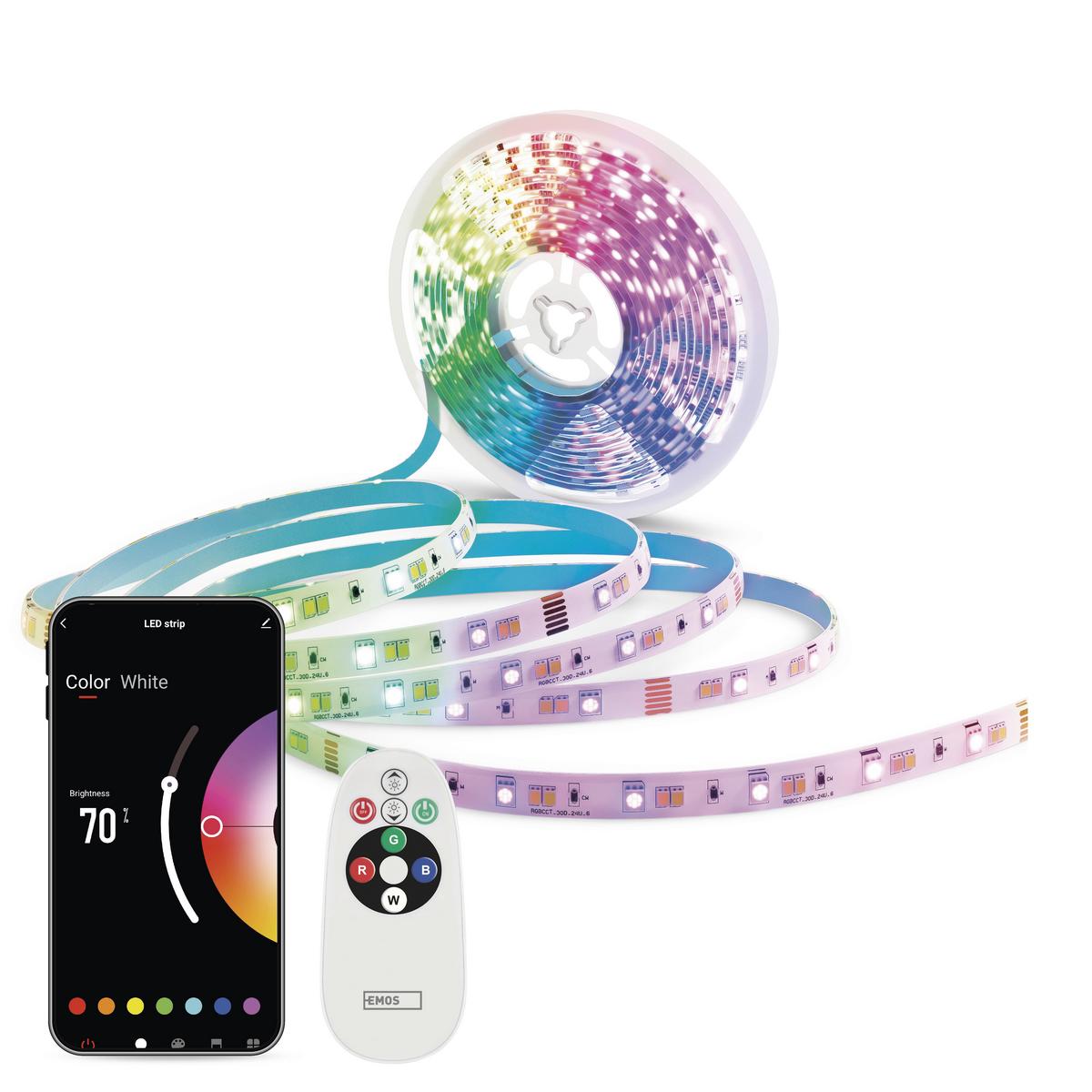 Led Szalag Gosmart  Kb. 5m - többszínű, Basics, műanyag (500cm)