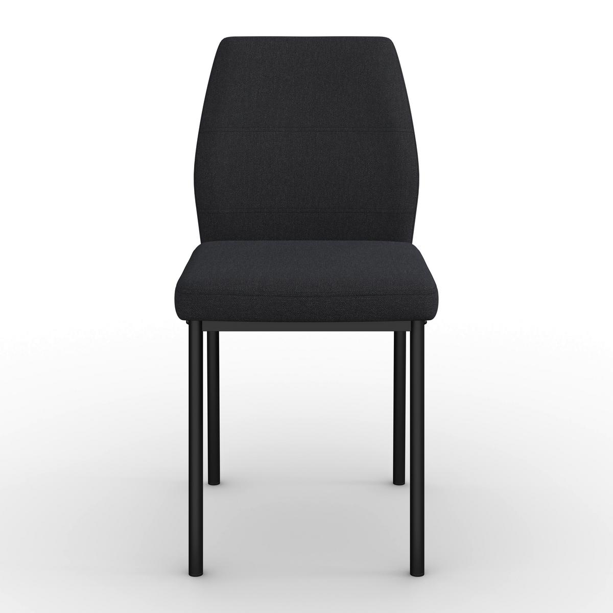 Židle Cori CORI - černá/tmavě šedá, Moderní, kov/dřevo (45/87/57cm) - Bessagi Home