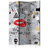 PARAVENT Multicolor B: 135 cm - Multicolor, Basics, Holz/Textil (135/172/3cm) - artgeist