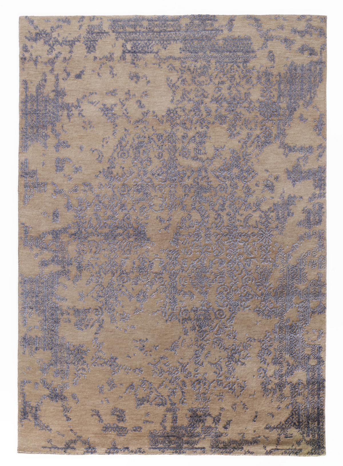 Orientalischer Webteppich Blau /Creme Soho Aurora 250x350 cm - Blau/Creme, Design, Textil (250/350cm) - Musterring