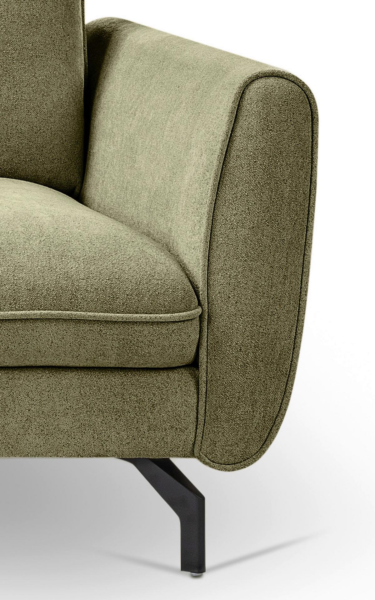 Ecksofa Toronto Grün S: 165x259cm - Schwarz/Grün, Basics, Holz/Textil (165/259cm) - MID.YOU