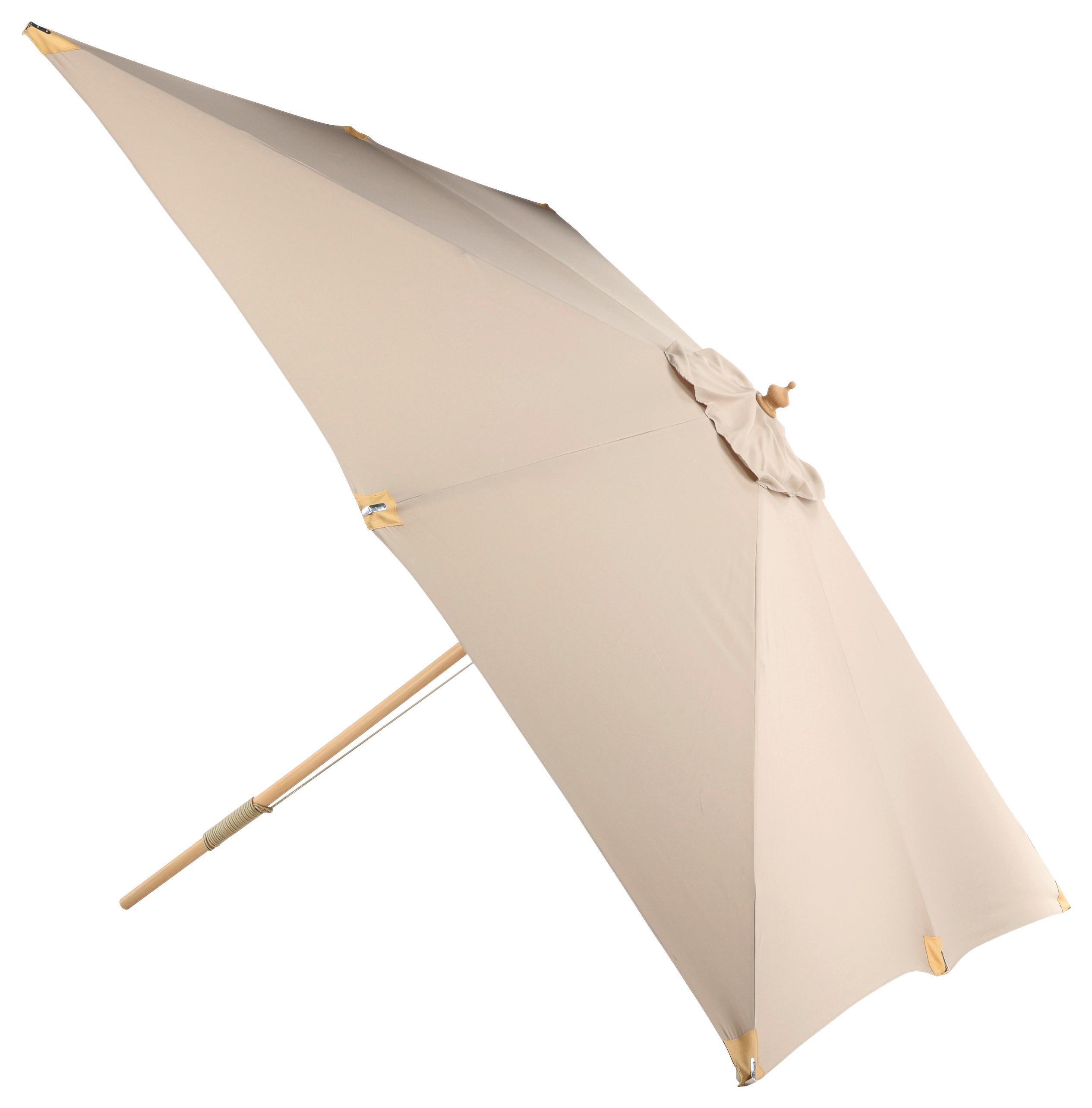 Sonnenschirm Naxos - Hellbraun, KONVENTIONELL (300/262/300cm) - Gardenson