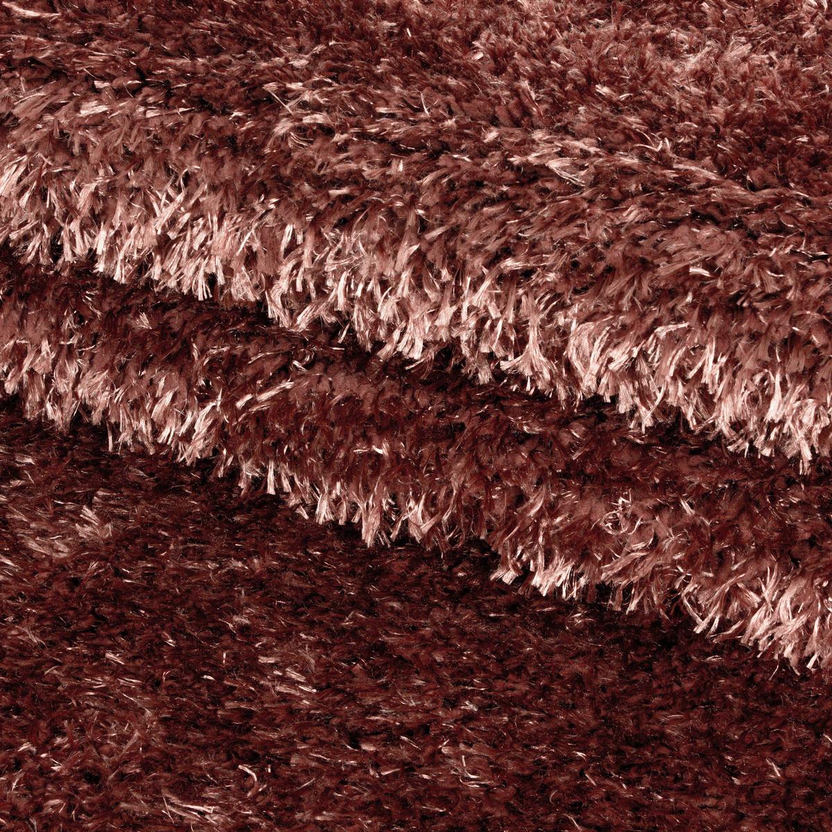Hochflor Teppich Kupfer Brilliant Rund Ø 160 cm - Kupferfarben, Basics, Textil (160cm)