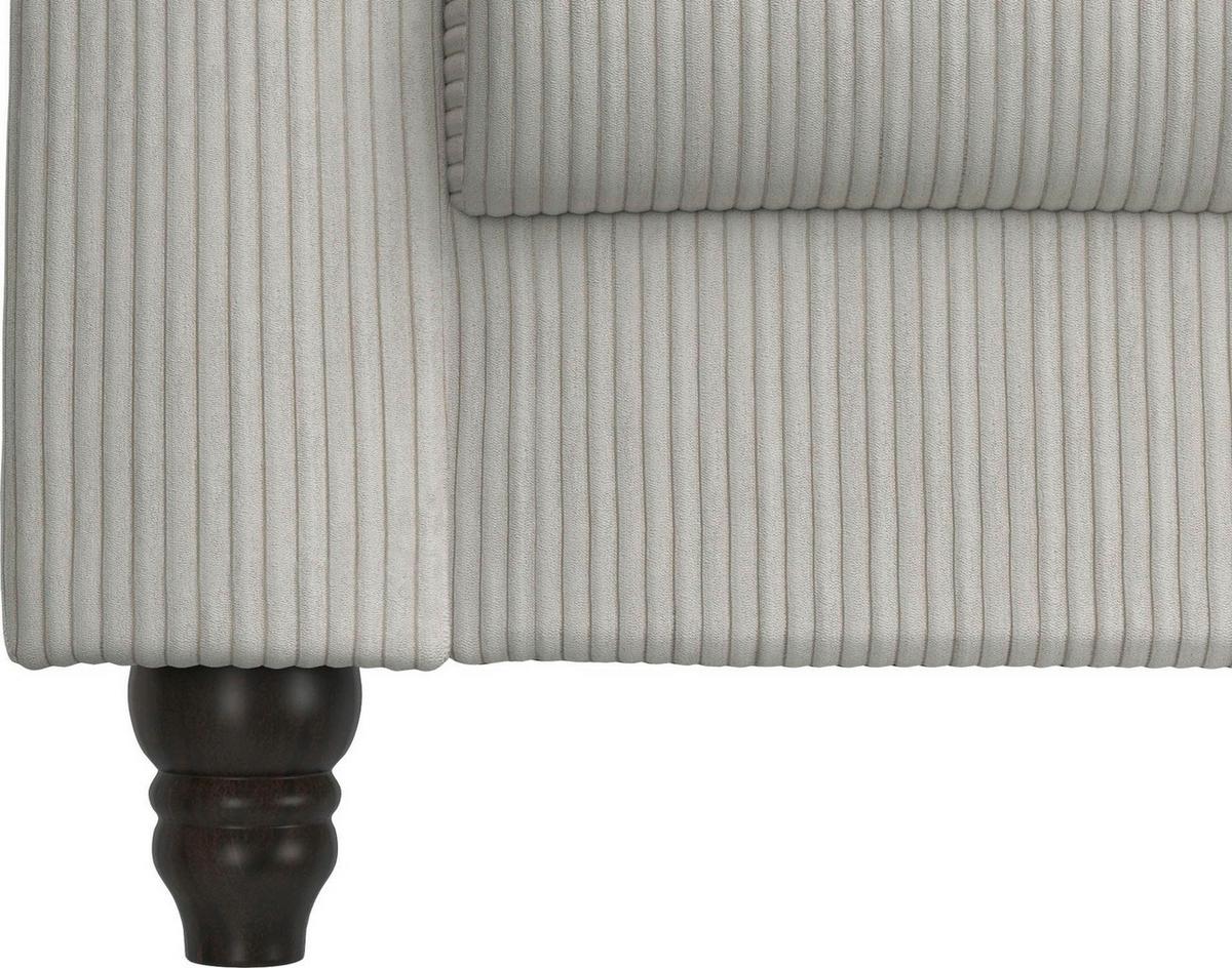 Sessel Firenze Creme, Relaxfunktion - Creme/Schwarz, Basics, Textil (111/83/87cm) - Livetastic