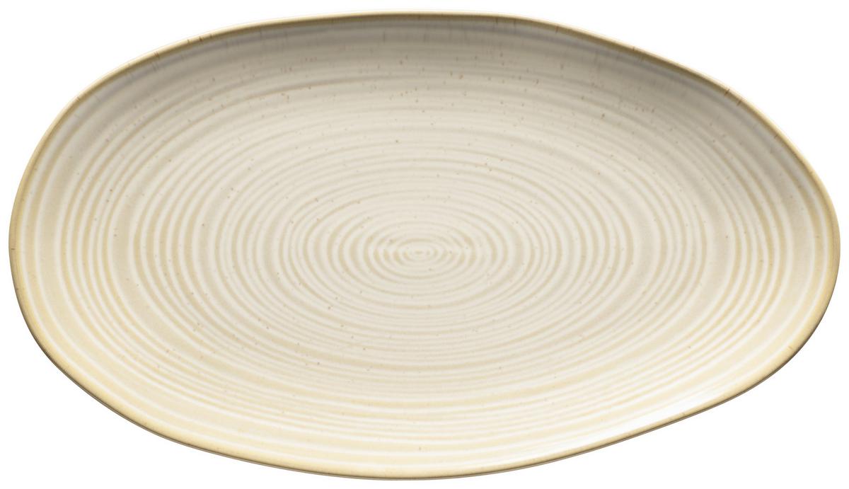 Servierplatten-Set Nottingham Beige 3-teilig - Beige, Basics, Keramik (21,5/35/8cm) - Mäser