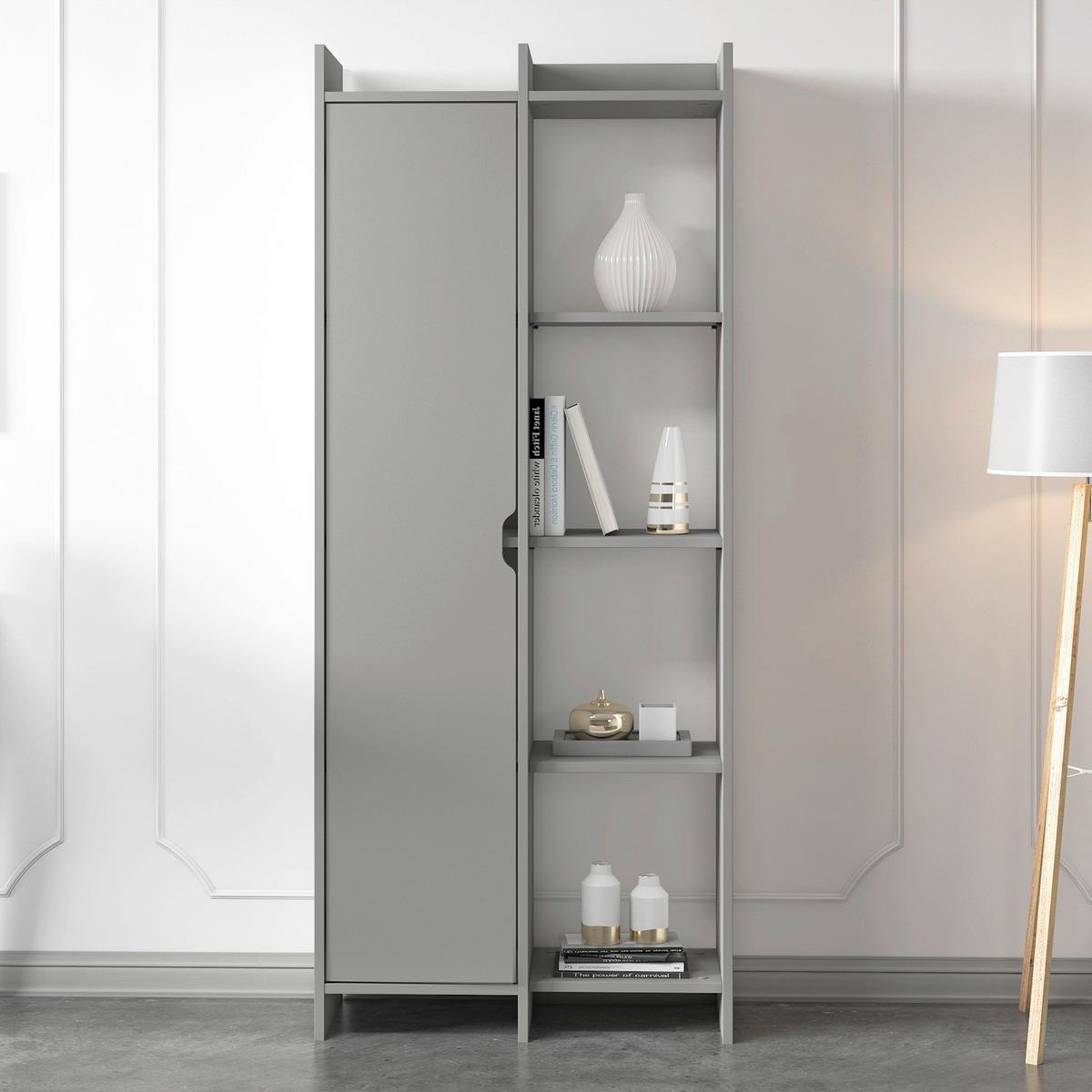 Regal Offer Grau B: 70 Cm - Grau, Design, Holzwerkstoff (70/180/30cm) - Livetastic