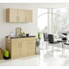 Miniküche Toronto Buchefarben/Graphit B: 120 cm - Buchefarben/Graphitfarben, MODERN, Holzwerkstoff (120cm) - Held
