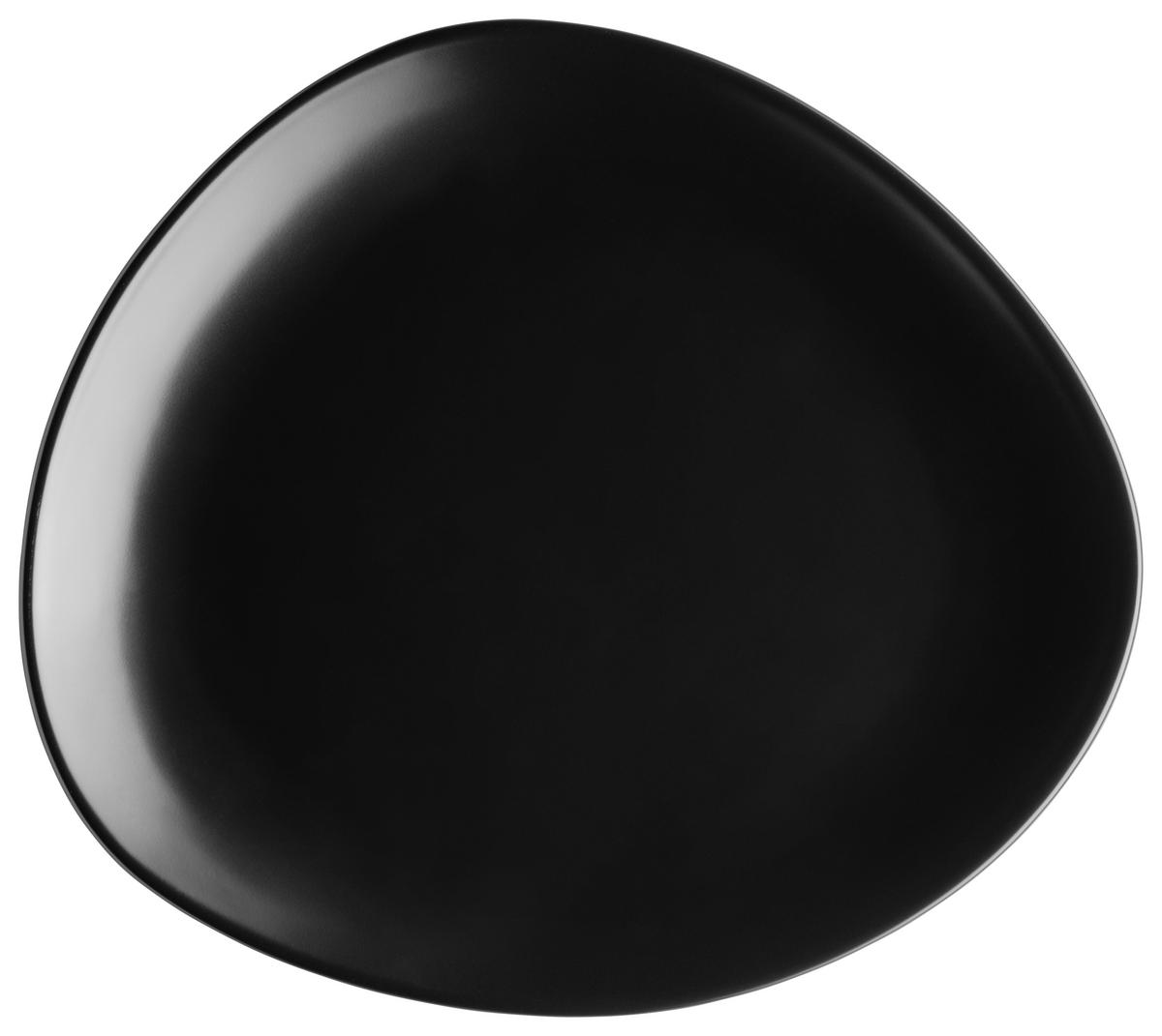 Speiseteller Keramik Glendale Grau/Schwarz/Weiß 6tlg Rund - Schwarz/Weiß, Basics, Keramik - Mäser