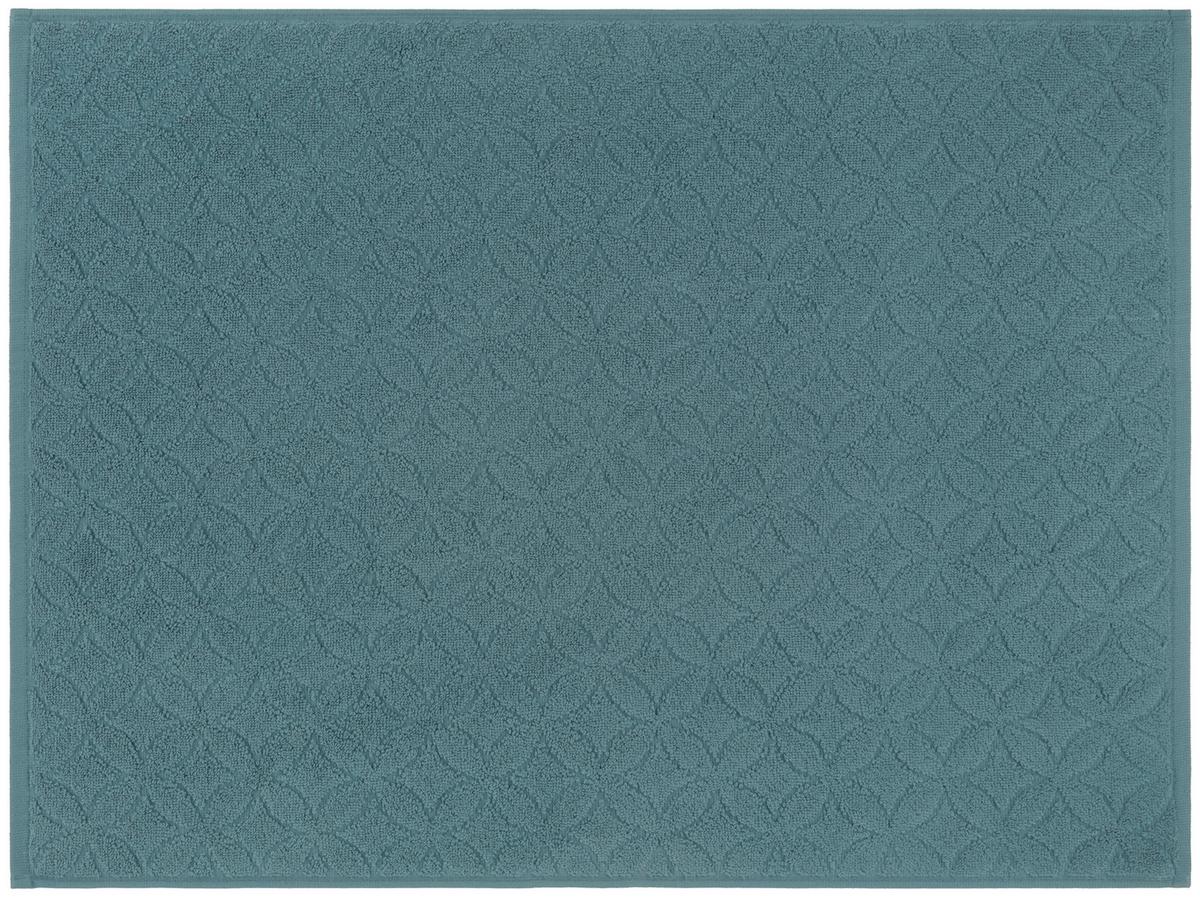 KOUPELNOVÁ PŘEDLOŽKA Naime, 50/70cm, petrolejová - petrolej, Lifestyle, textil (50/70cm) - Modern Living