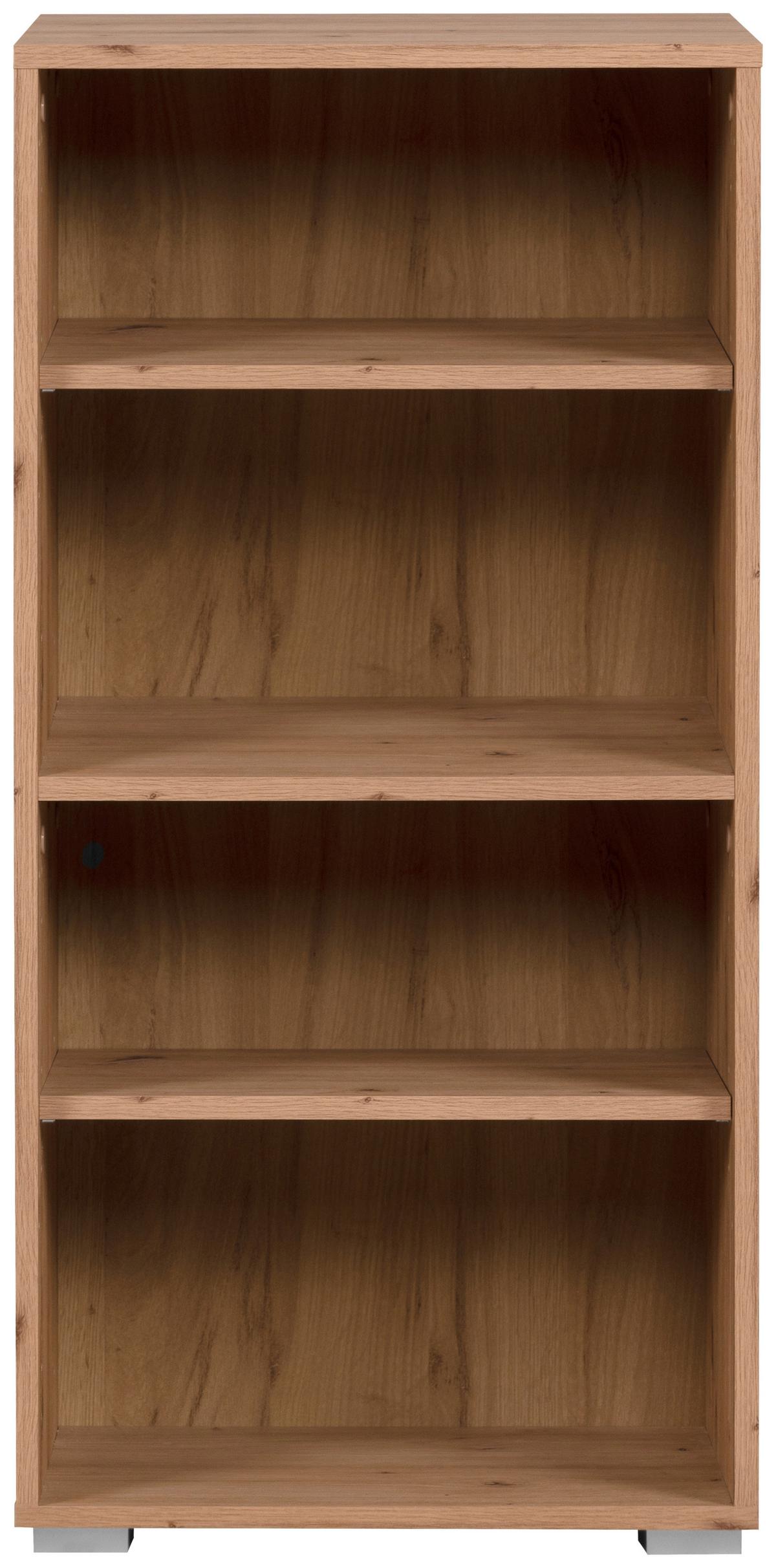 Regal Fyn 20a Eiche Artisan B: 46 Cm - Alufarben/Eiche Artisan, Design, Holzwerkstoff (46/96,5/33,5cm) - MID.YOU