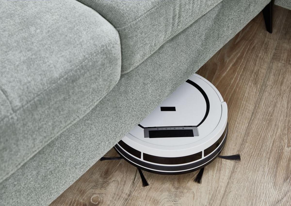 Sedačka SORENA U, levá, sv.šedá žinylka, bez funkcí - černá/světle šedá, Moderní, kov/textil (255/353/198cm) - Premium Living