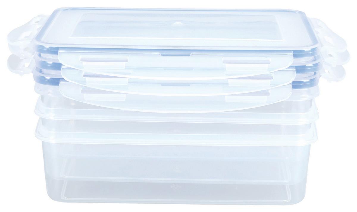 FRISCHHALTEDOSENSET GOURMETMAXX - Blau/Transparent, MODERN, Kunststoff (19,5/13/6,2cm) - GOURMETMAXX