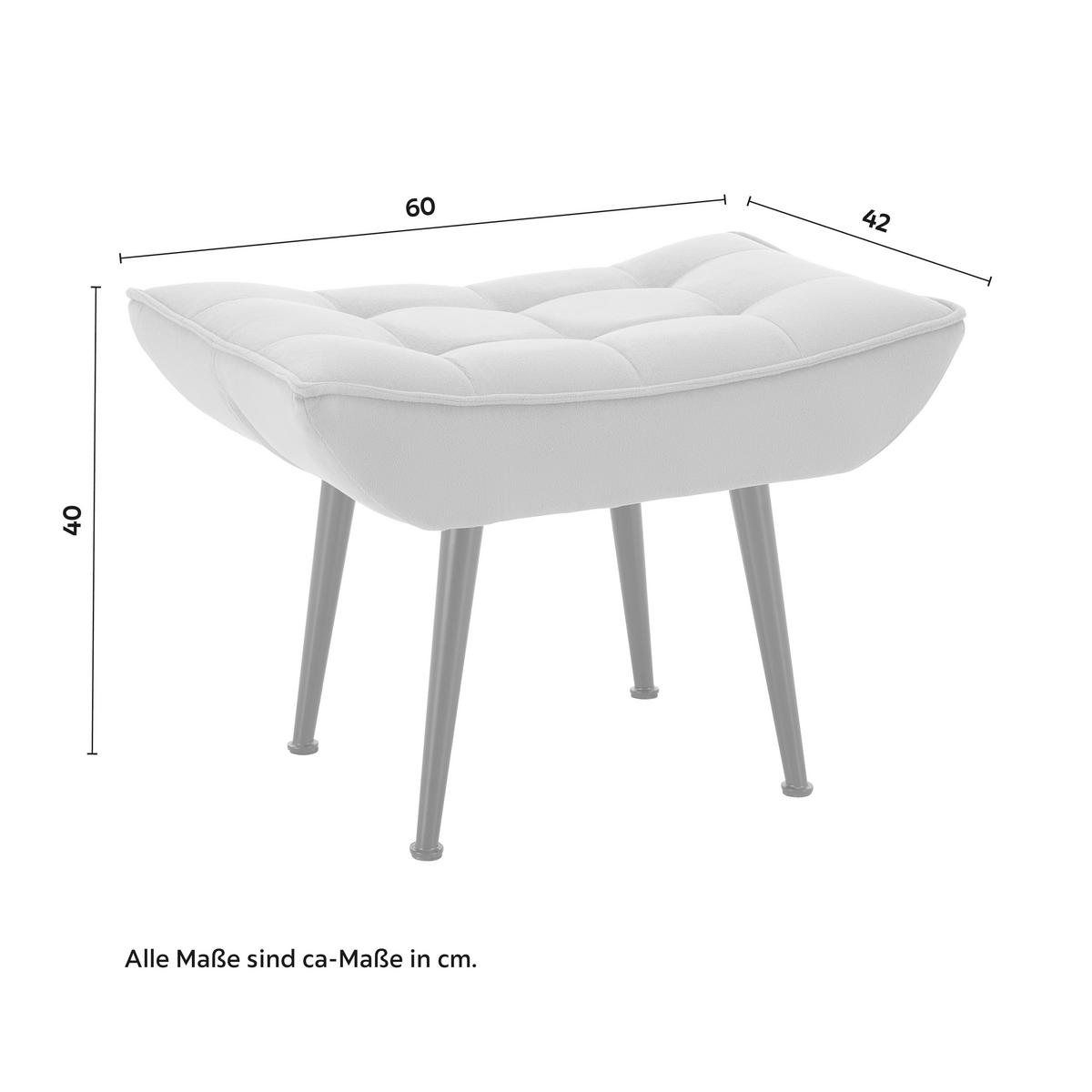 Čalúnené kreslo s podnožkou TOMA, svetlosivé - čierna/svetlosivá, Modern, kov/drevo (68/95/66cm) - Bessagi Home