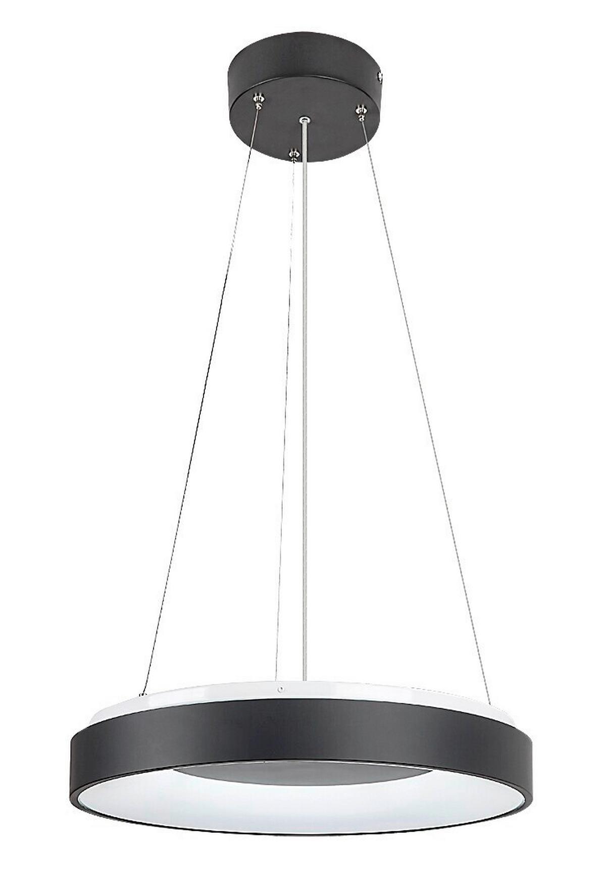 ZÁVĚSNÉ SVÍTIDLO CEILO - bílá/černá, Design, kov/plast (48/130cm)
