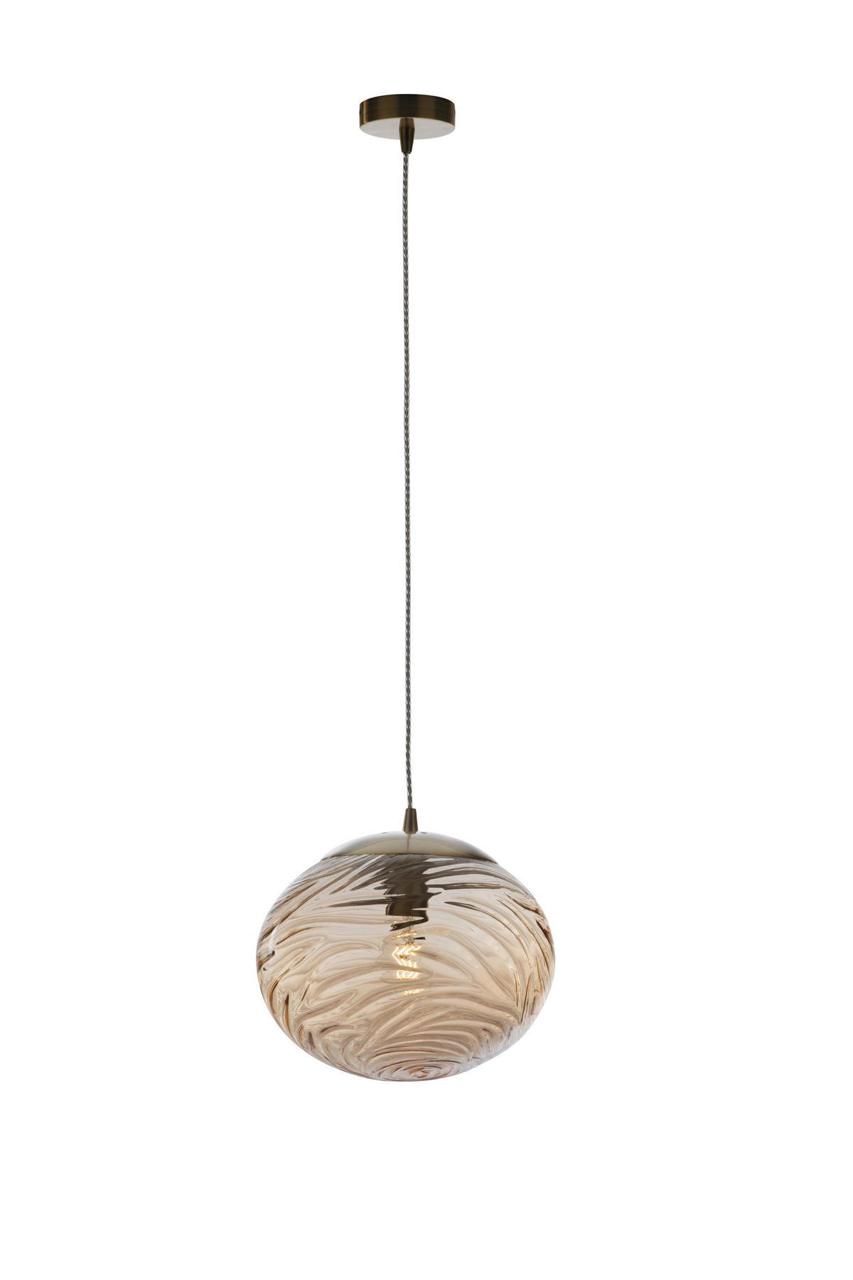 Hängeleuchte I-Nereide-E-S1 Ch - Champagner, KONVENTIONELL, Glas (30/24,8cm)