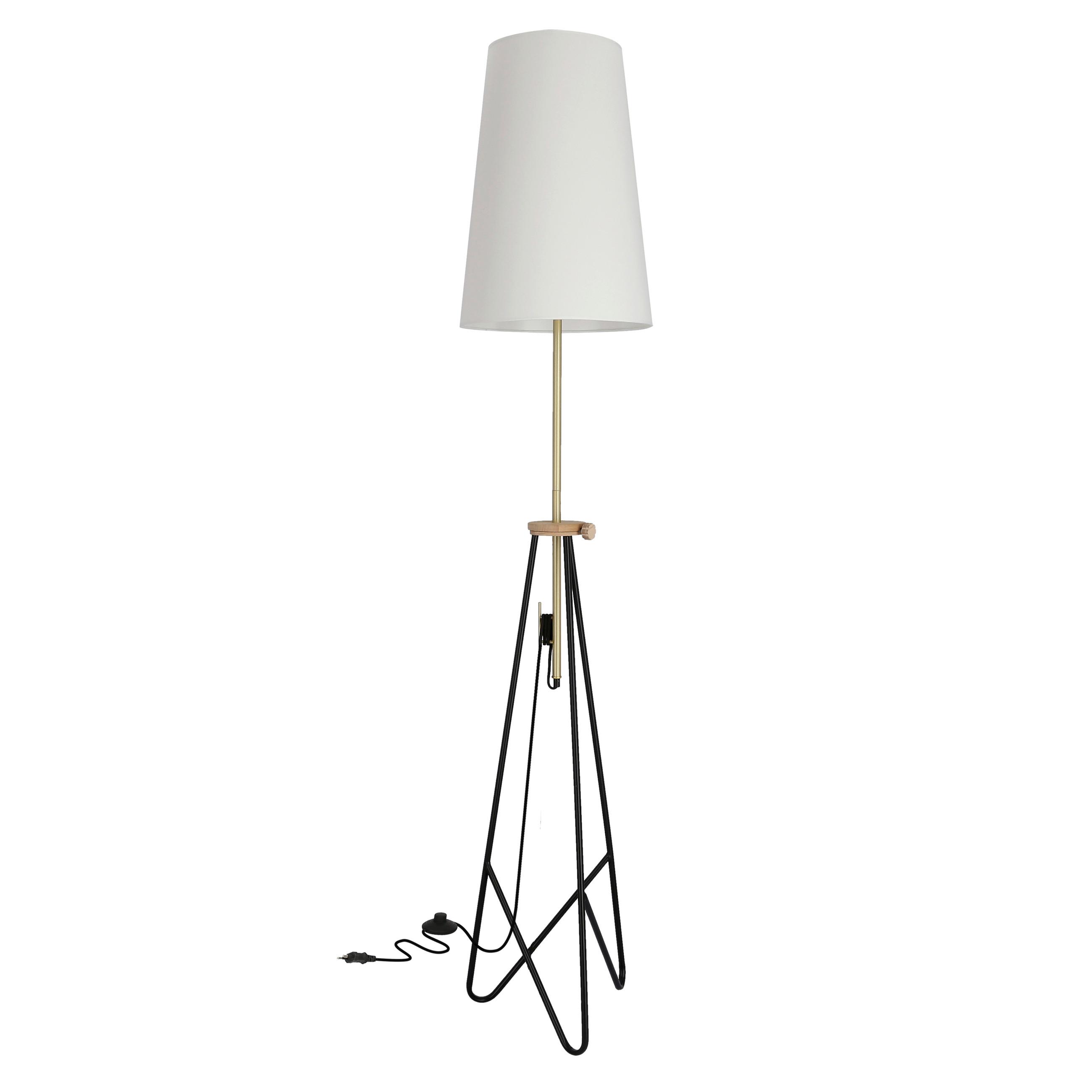 STEHLEUCHTE 51-22165 UVITA - Schwarz, KONVENTIONELL, Metall (35/35/194cm)