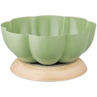 Dekoschale Oliver - Hellbraun/Grün, KONVENTIONELL, Metall (17/8,5cm) - Luca Bessoni