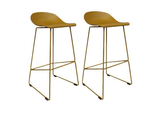 Barhocker-Set August 2-Er Set Gelb - Gelb, Basics, Kunststoff/Metall (48/89/47cm) - Livetastic Barhocker-Set August 2-Er Set Gelb - Gelb, Basics, Kunststoff/Metall (48/89/47cm) - Livetastic