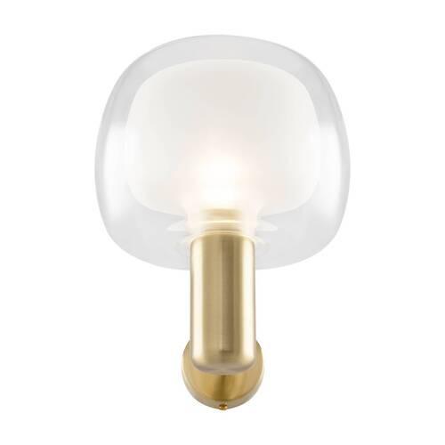 Wandleuchte Vision - Transparent/Goldfarben, Trend, Glas/Metall (21/18/22,7cm) - MAYTONI