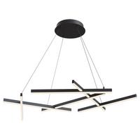 Pendelleuchte Line - Schwarz, Trend, Metall (66/120/101cm) - MAYTONI