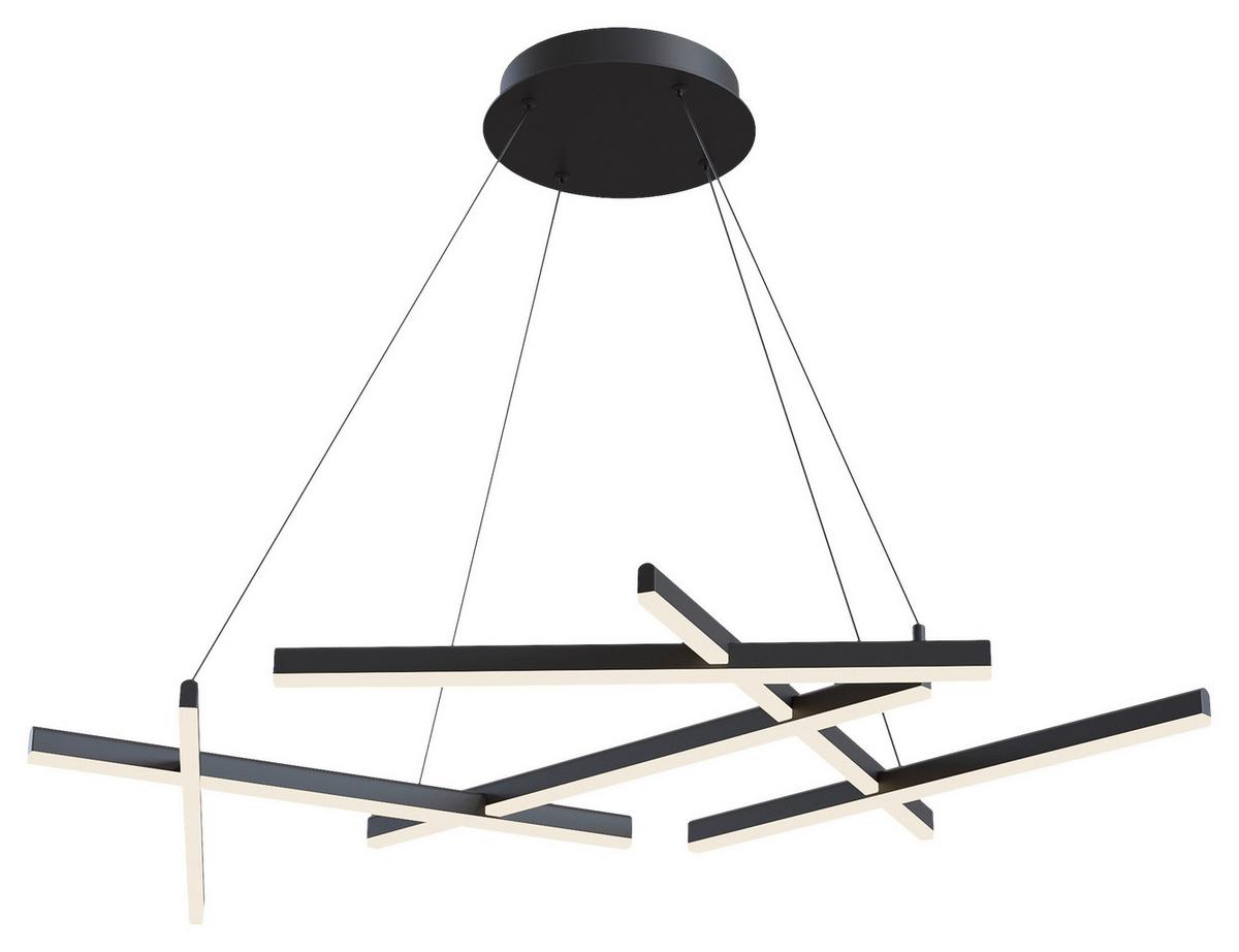 Pendelleuchte Line - Schwarz, Trend, Metall (66/120/101cm) - MAYTONI