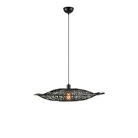 Hängeleuchte Kumo - Schwarz, Basics, Naturmaterialien/Metall (75/71/15cm) - Markslöjd