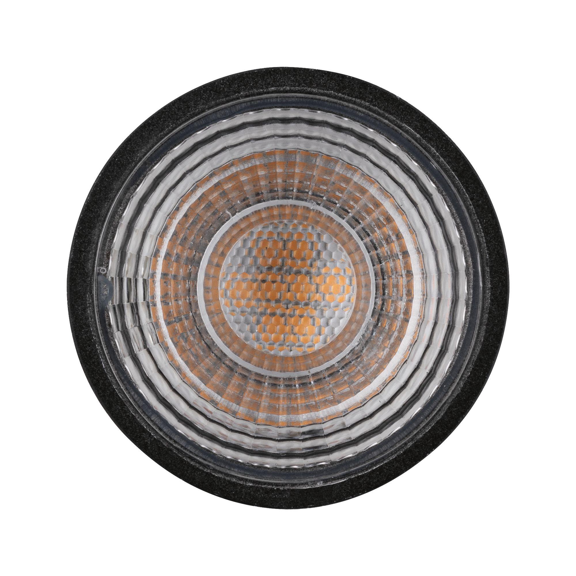 LED-Lampe 28757 Gu5,3, 6,5 W, 445 lm, Warmweiß, dimmbar - Schwarz, Design (5,0/4,5cm) - Paulmann