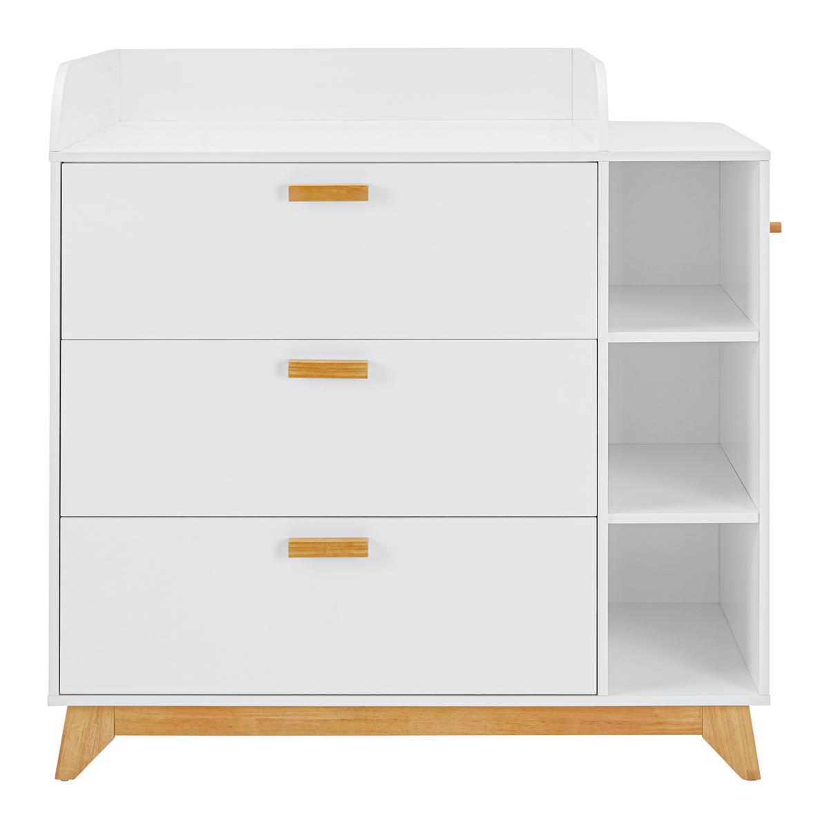 Přebalovací komoda MILAN - bílá, Moderní, dřevo (109,4/109,5/76cm) - Modern Living