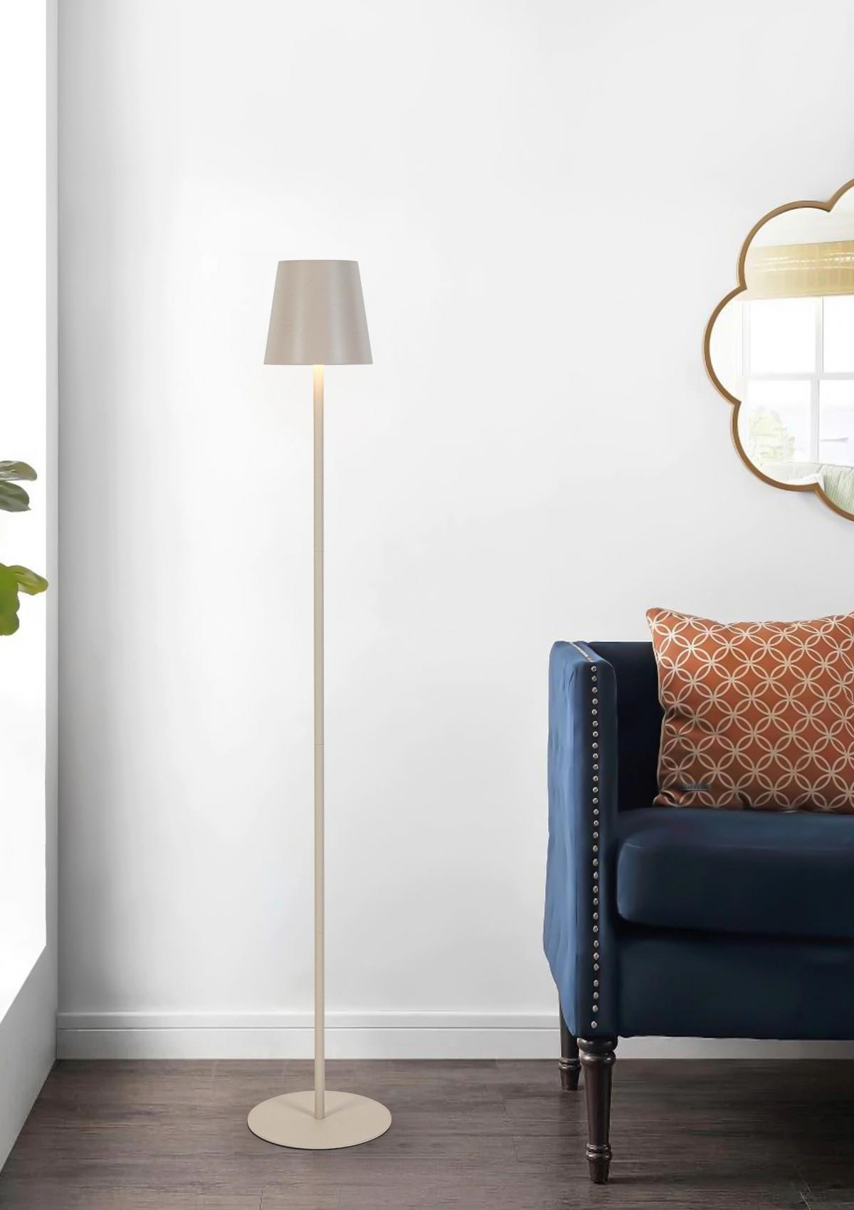 VENKOVNÍ LED SVÍTIDLO AUSI - pískové barvy, Moderní, kov/plast (22/130cm) - Mömax