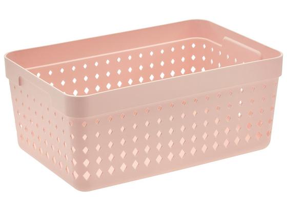 Košík Na Drobnosti Seoul - Xl - pink, Konvenční, umělá hmota (23,8/15,8/10cm) Košík Na Drobnosti Seoul - Xl - pink, Konvenční, umělá hmota (23,8/15,8/10cm)