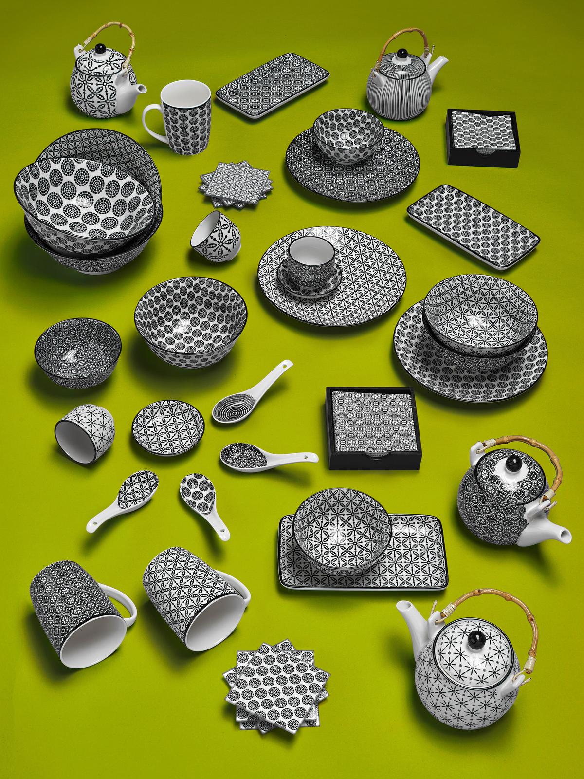 DEZERTNÍ TALÍŘEK Shiva - bílá/černá, Lifestyle, keramika (21cm) - Modern Living
