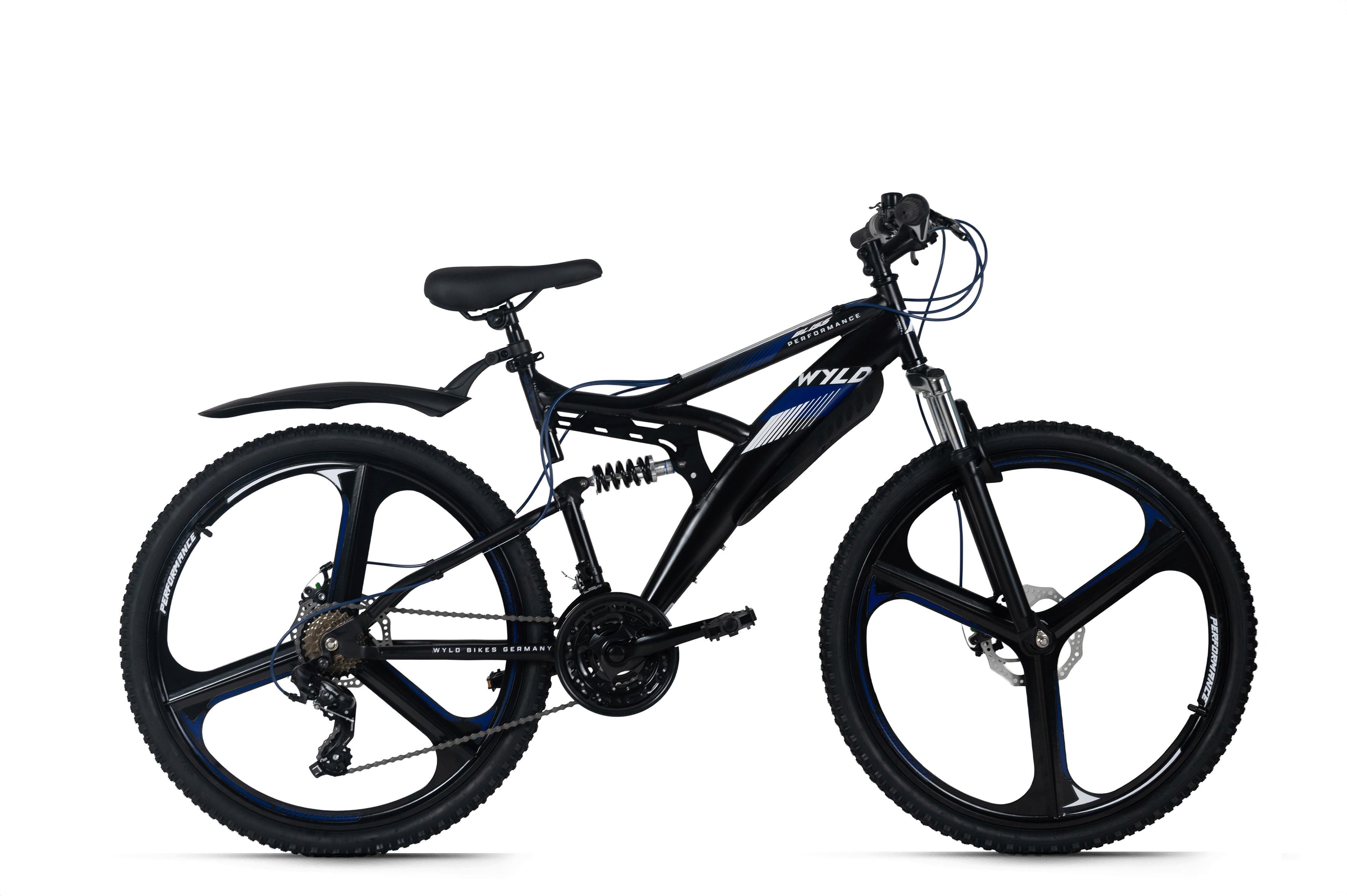 WYLD Mountainbike Fully Bliss schwarz/Blau 26'' - Schwarz, LIFESTYLE, Metall (25/140/60cm)