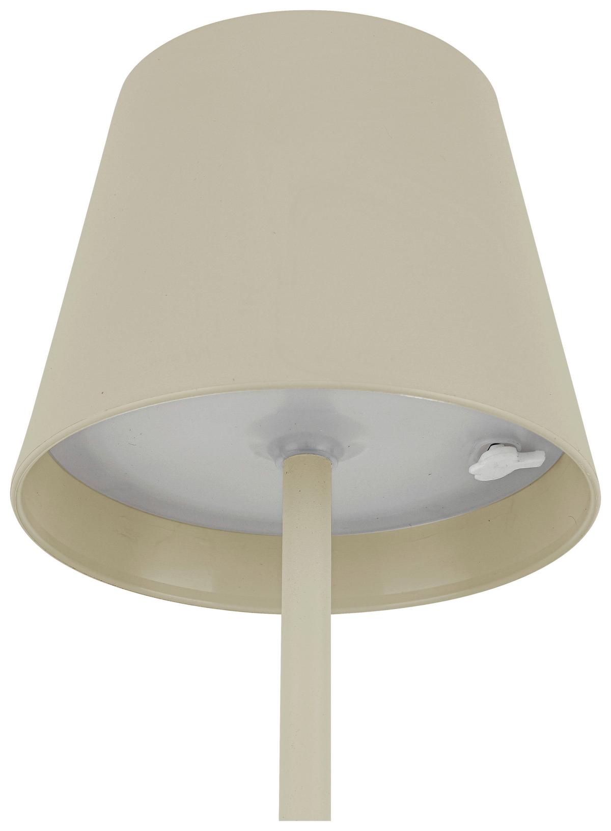 STOLNÍ LAMPA NA BATERIE NOEMI - pískové barvy, Konvenční, kov/plast (10,5/17-36cm) - Mömax