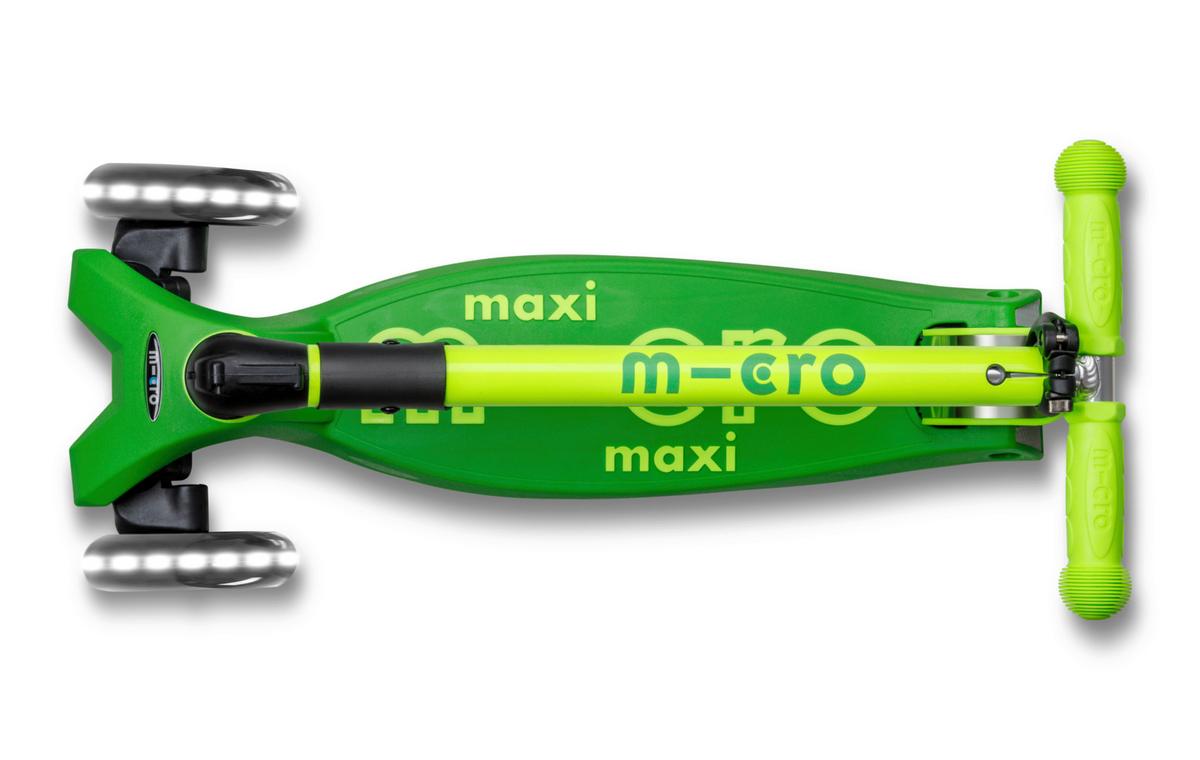 Kinderscooter Grün Mmd229 Maxi Foldable Green - Grün, Basics, Kunststoff (57/26,5/67-91cm) - Micro Mobility