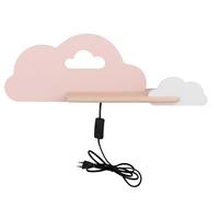 Kinderwandleuchte 21-75741 Cloud - Pink/Weiß, Basics, Holz/Holzwerkstoff (53/12/18.5cm)