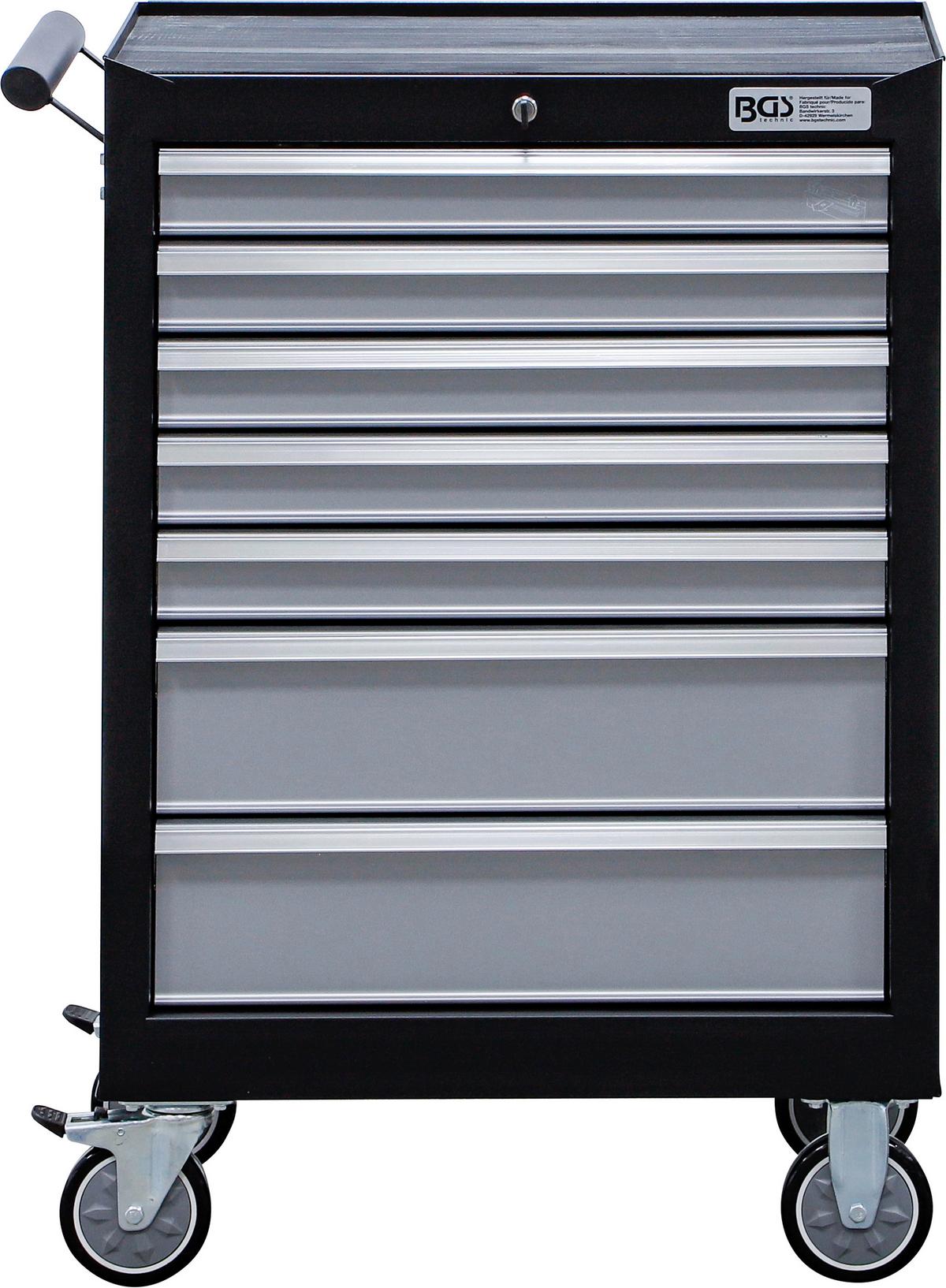 Werkstattwagen 6061 - Schwarz/Grau, Basics (68/99,5/45,8cm)