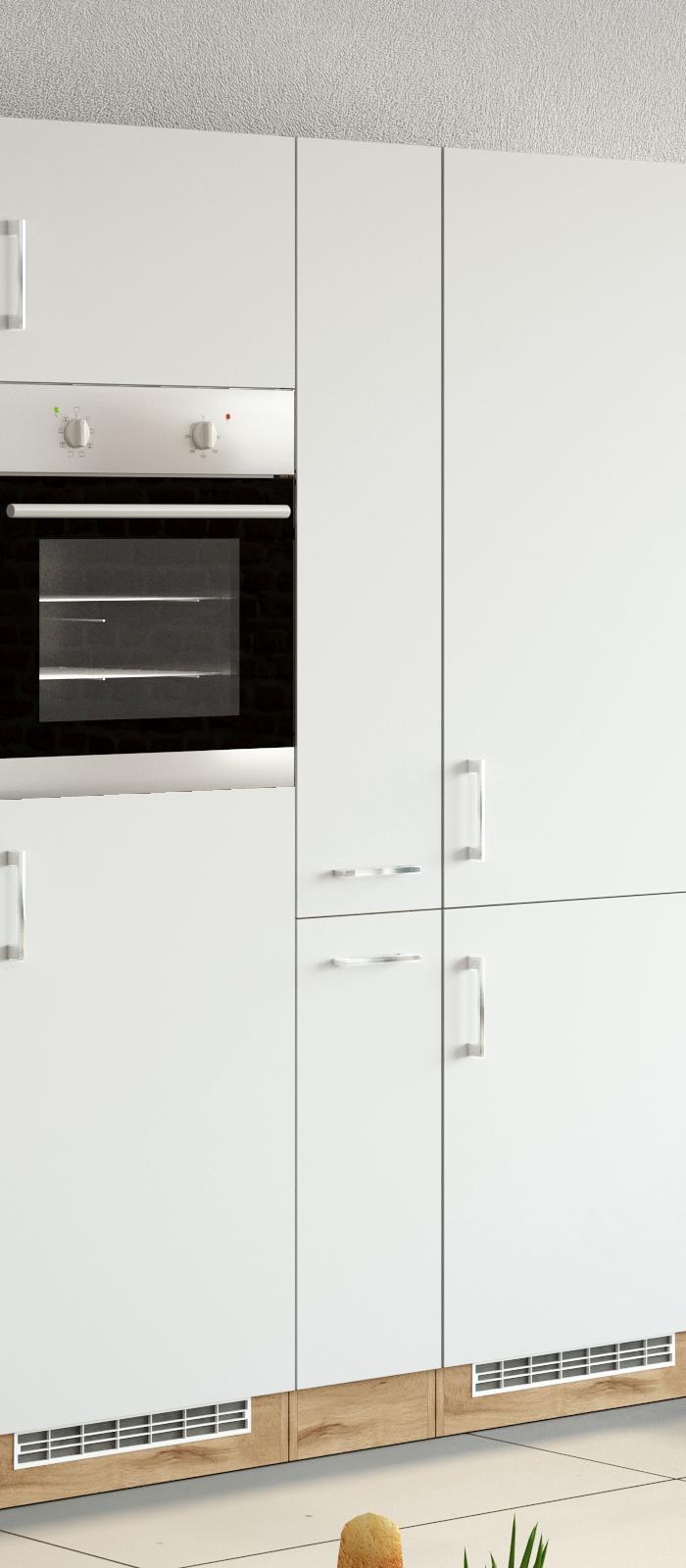Apothekerschrank B: 30 cm Weiß 2 Auszüge