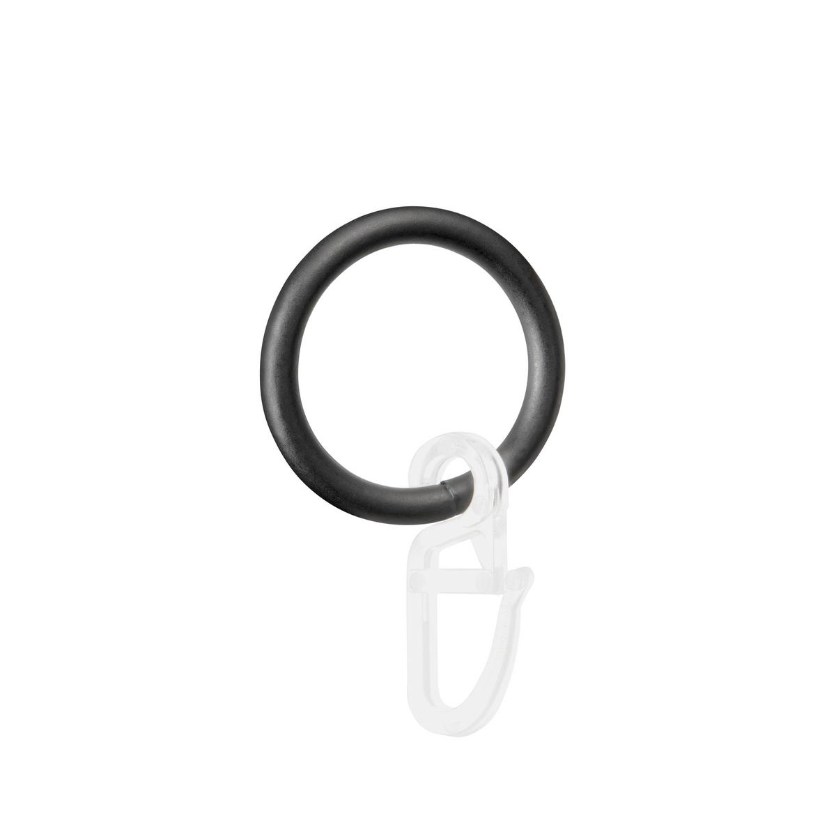 Rundstangengarnitur Lexia 1-Lfg Schwarz L: 130-240 cm - Schwarz, KONVENTIONELL, Metall (130-240cm) - Ondega