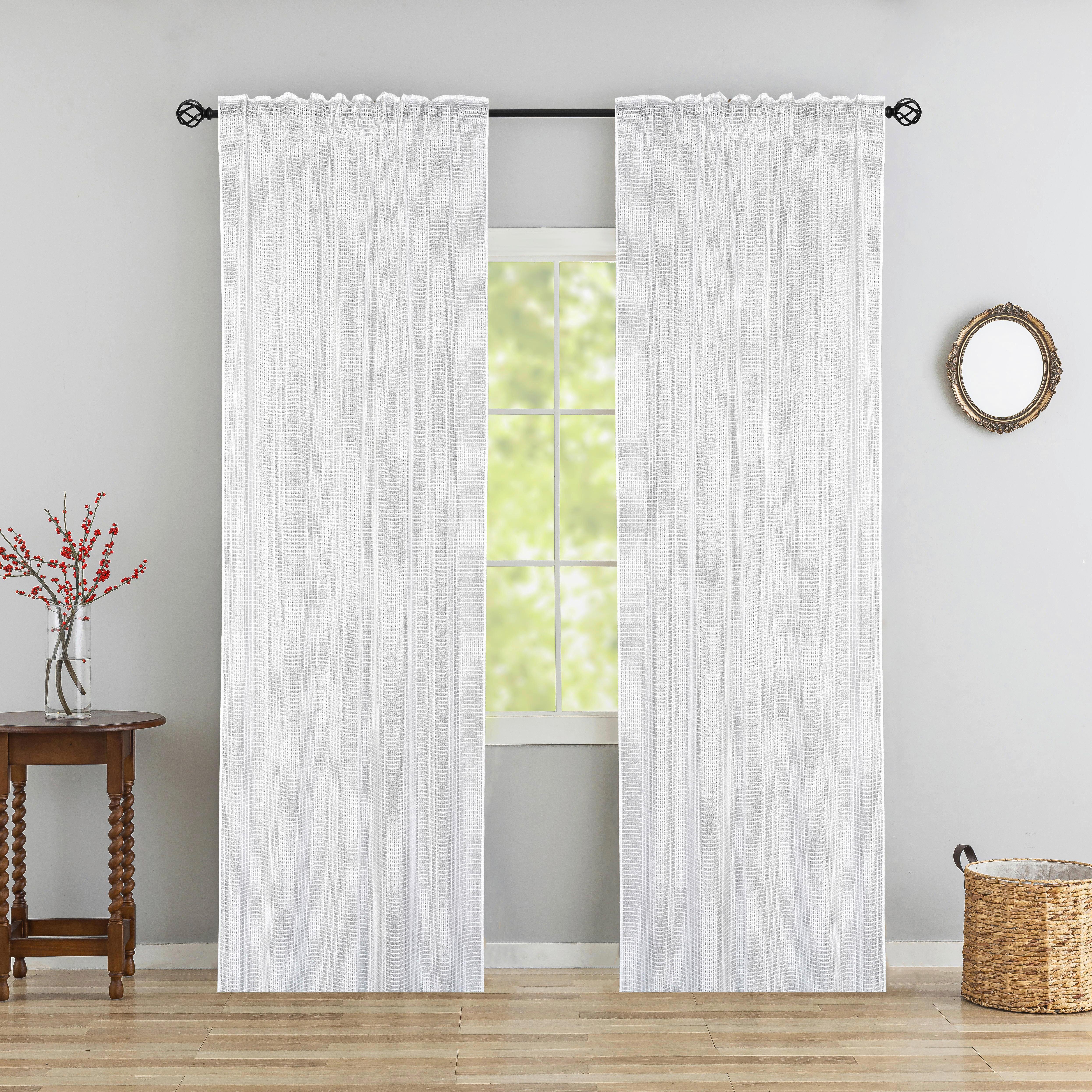 Fertigvorhang Elinja - Weiß, MODERN, Textil (140/245cm) - Luca Bessoni