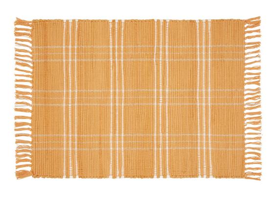 Handwebteppich Flora 60x90 cm - Orange, Textil (60/90cm) - Ombra Handwebteppich Flora 60x90 cm - Orange, Textil (60/90cm) - Ombra