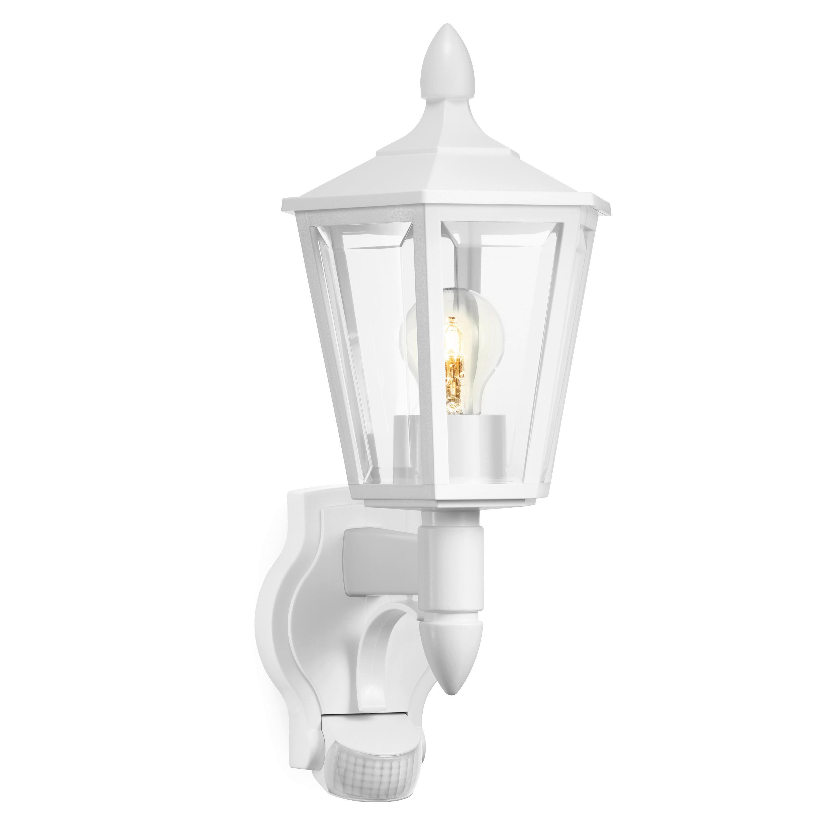Außenwandleuchte L 15 Weiß - Weiß, Design, Kunststoff (24,3/18,8/41cm) - Steinel
