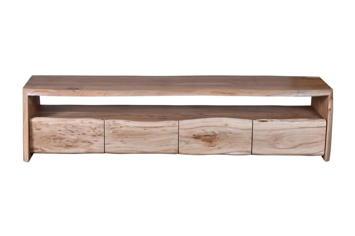 Lowboard Akazie B: 190cm - Naturfarben, Design, Holz (190/45/47cm) - MID.YOU