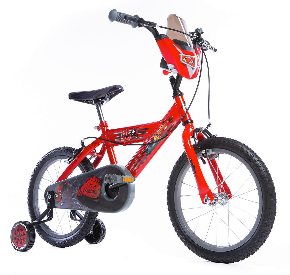 Kinderfahrrad Mit Stützrädern Cars 16 Zoll - Rot, Basics, Metall (54/78,1/106cm)