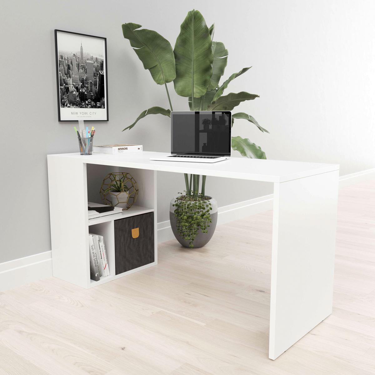 Regal Fortuna - Weiß, Basics, Holzwerkstoff (75/58/34cm) - MID.YOU