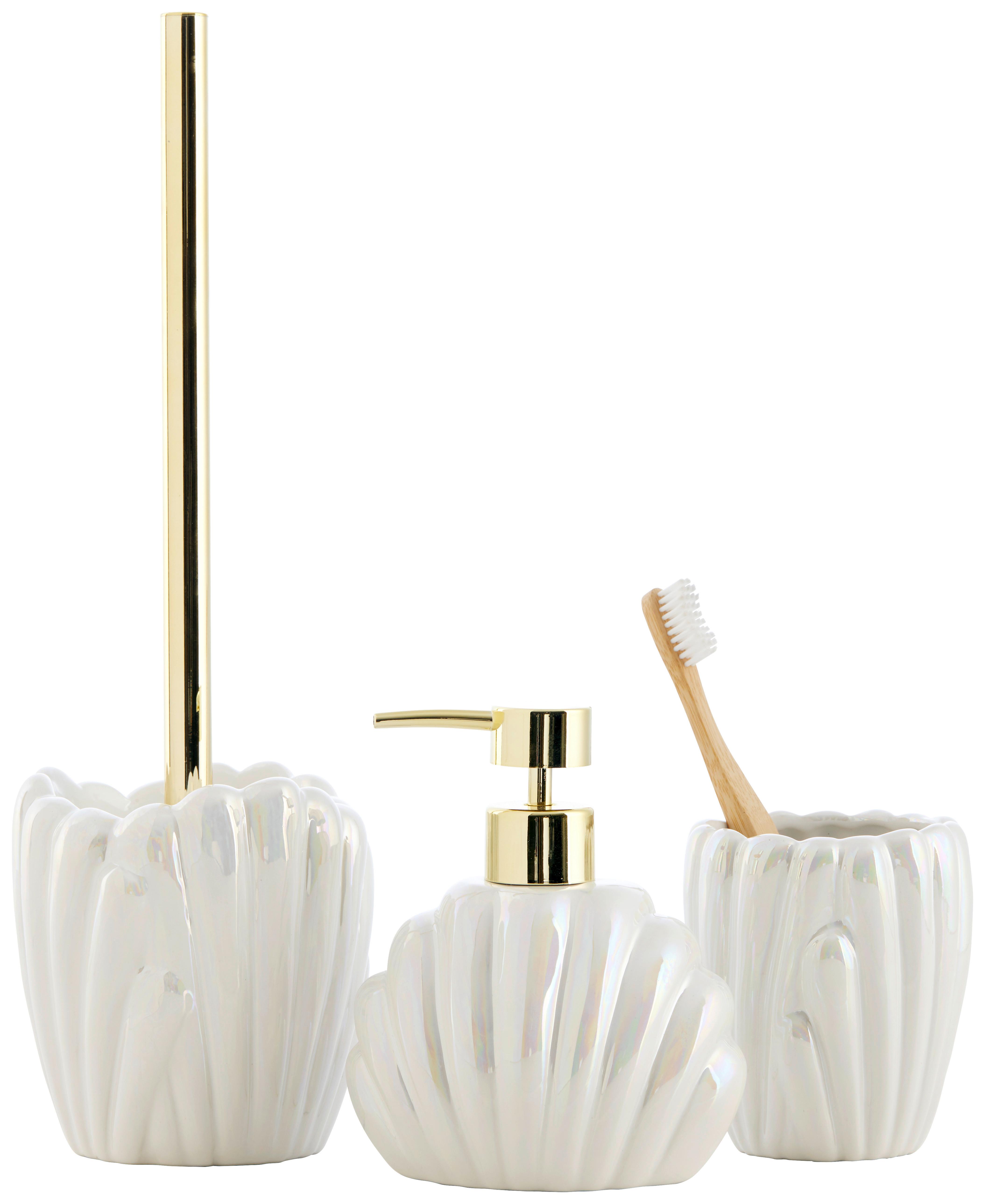 Dávkovač mydla ARIELLE - perleťová, Modern, plast/keramika (12/8,2/14cm) - Mömax