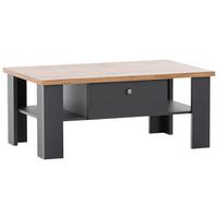 Couchtisch Catania Anthrazit/Eiche Wotan B:110 cm - Anthrazit/Eiche Wotan, Design, Holzwerkstoff (110/45/70cm) - MID.YOU