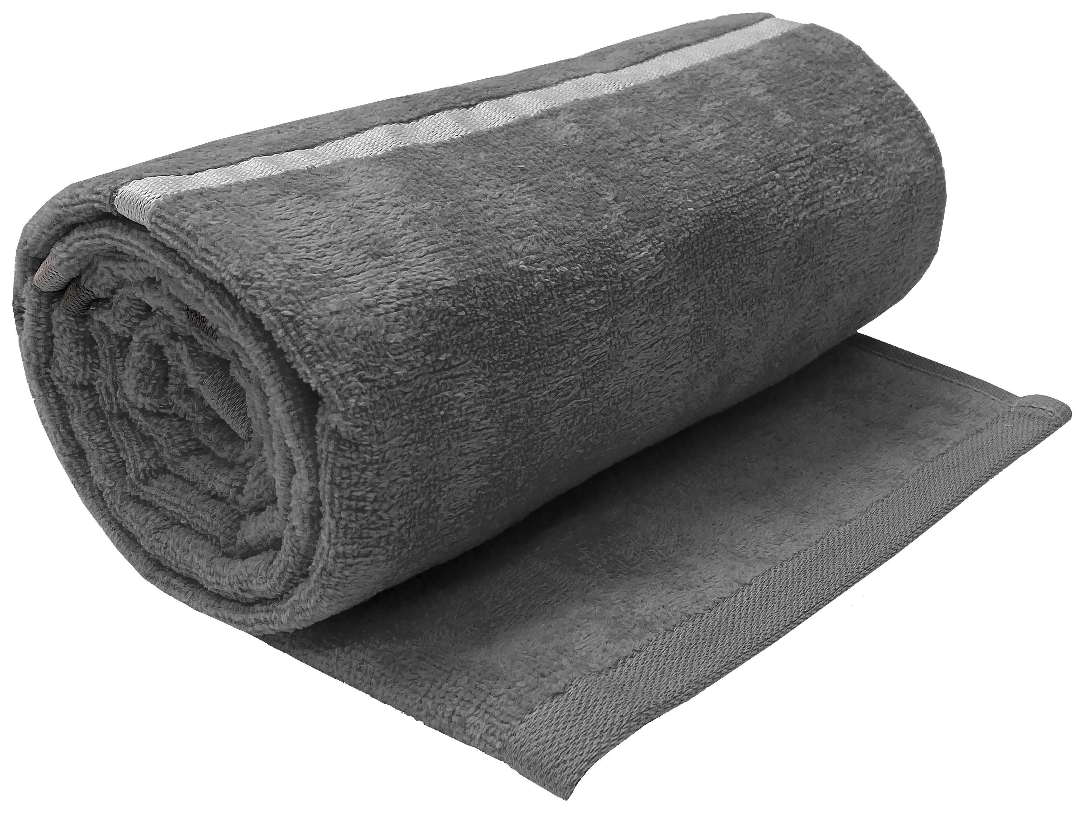 Osuška na pláž Vali, 75/160cm, šedá - šedá, Konvenční, textil (75/160cm) - Modern Living