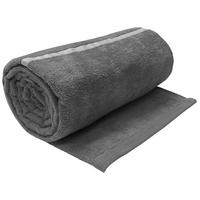 Osuška na pláž Vali, 75/160cm, šedá - šedá, Konvenční, textil (75/160cm) - Modern Living
