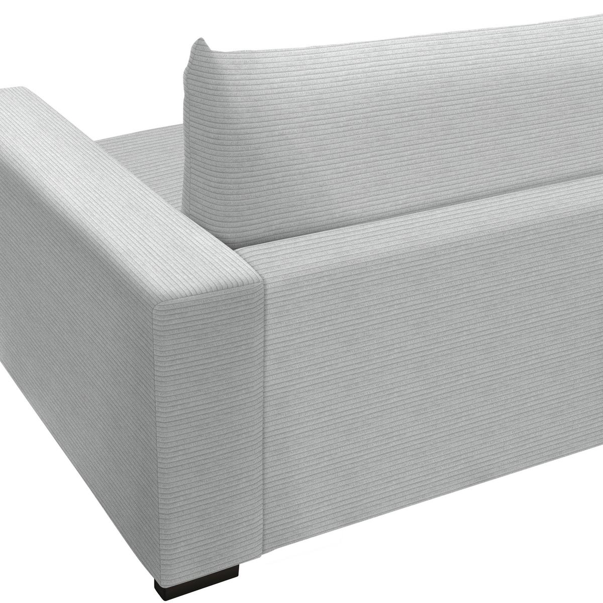 Mega pohovka PEDRO 1200, sivobéžový menčester - sivobéžová, Modern, kov/drevo (261/83/124cm) - Mömax