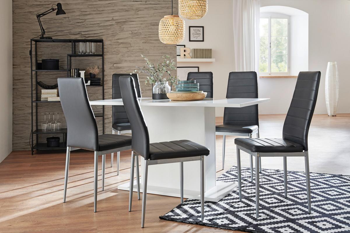 Esstisch Oskar 138x80 cm Weiß - Weiß, MODERN, Holzwerkstoff (138/76/80cm)